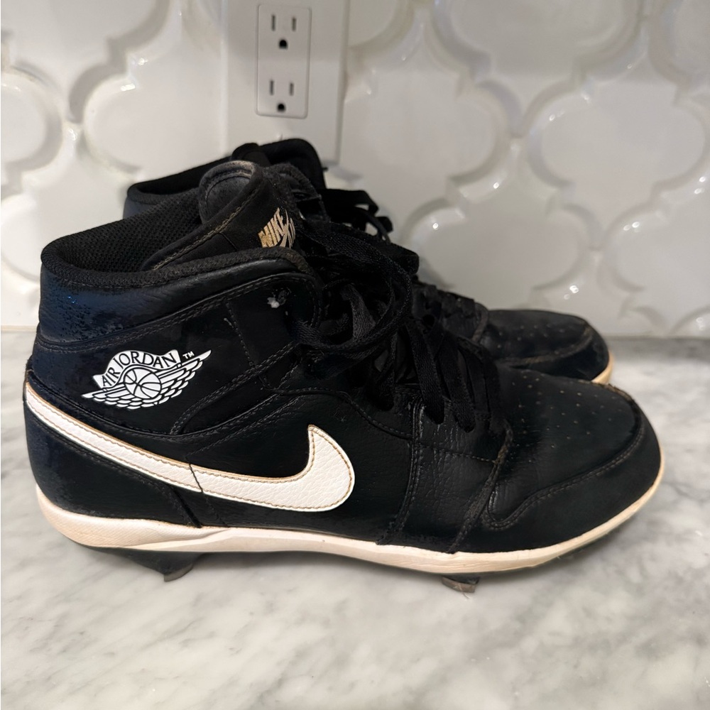 Nike Jordan 1 High Baseball Cleats Metal